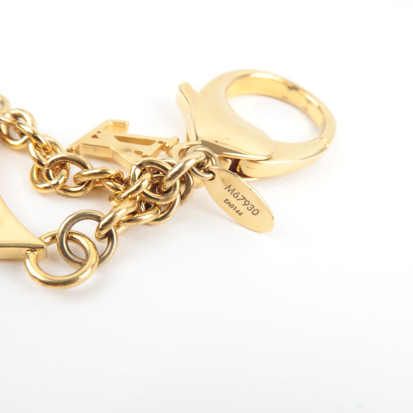 Louis Vuitton Ivy Flower Bag Charm Metal Gold M67930 EA0144