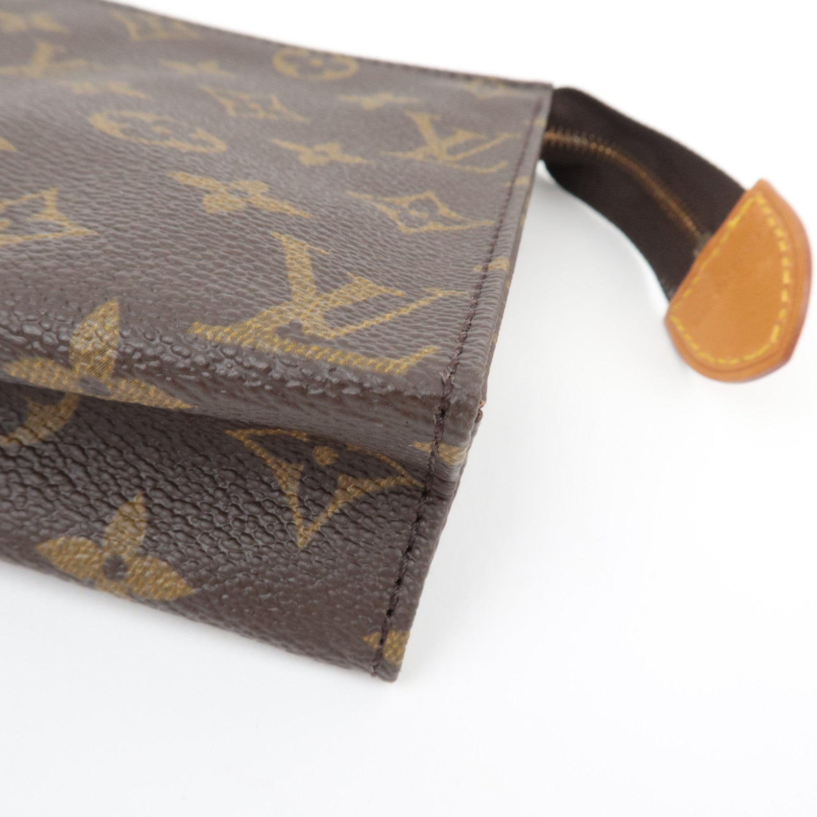 Louis Vuitton Monogram Poche Toilette 19 Toiletry Bag Cosmetic Pouch M47544 TH0910