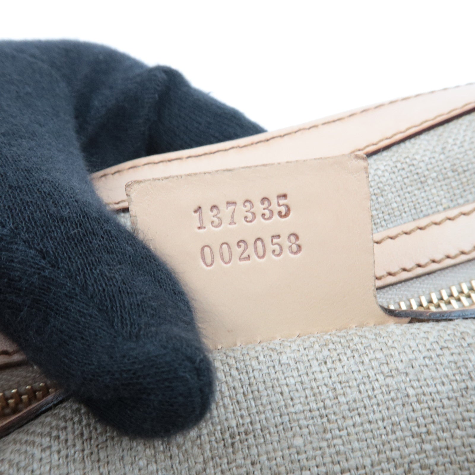 GUCCI New Jackie Flora One Shoulder Bag Canvas Leather Ivory Beige 137335