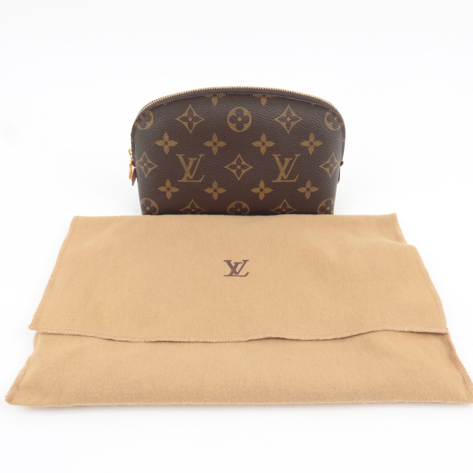 Louis Vuitton Monogram Pochette Cosmetic Pouch M47515 CA0063 *Dust bag