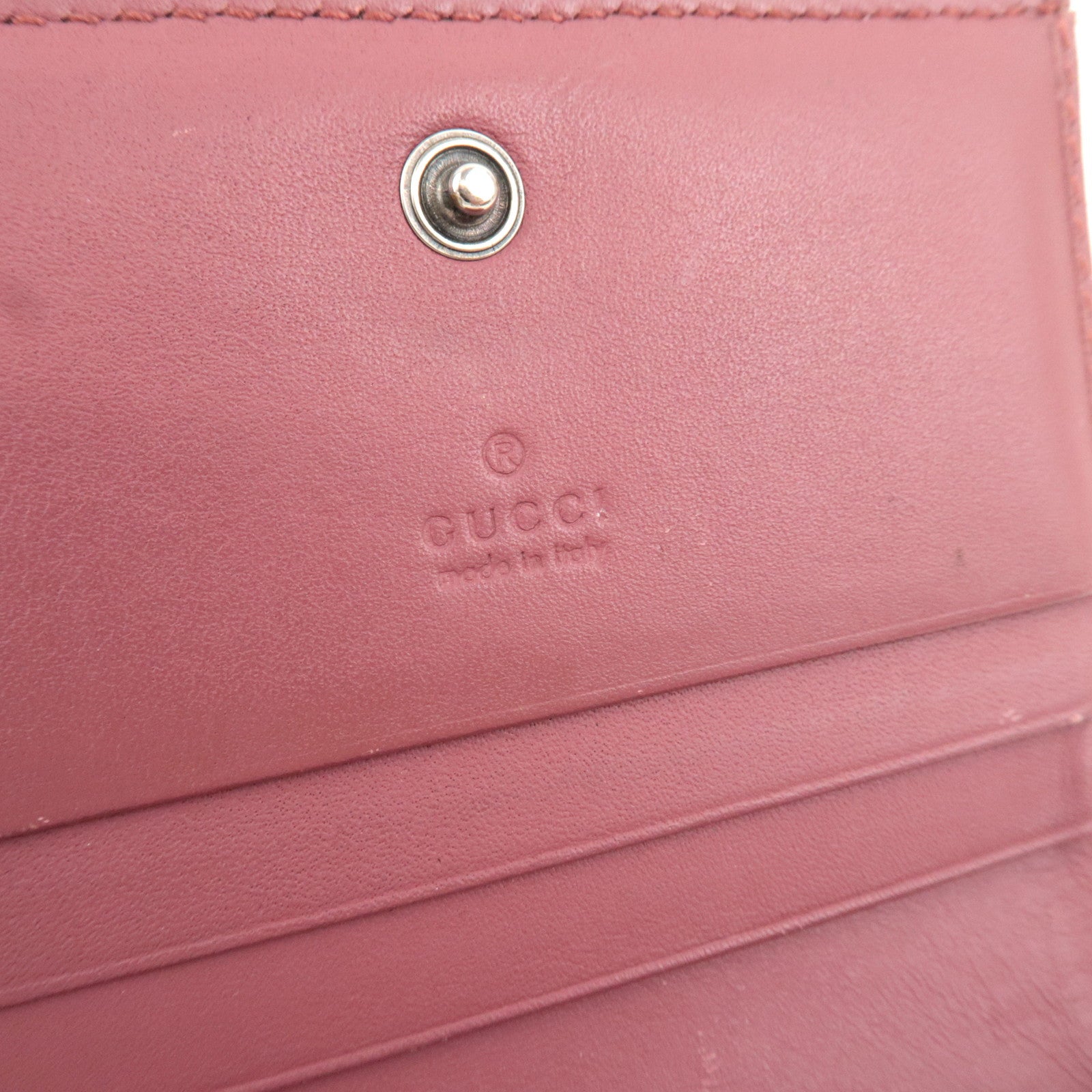 GUCCI GG Blooms Bifold Wallet GG Supreme Beige 453176