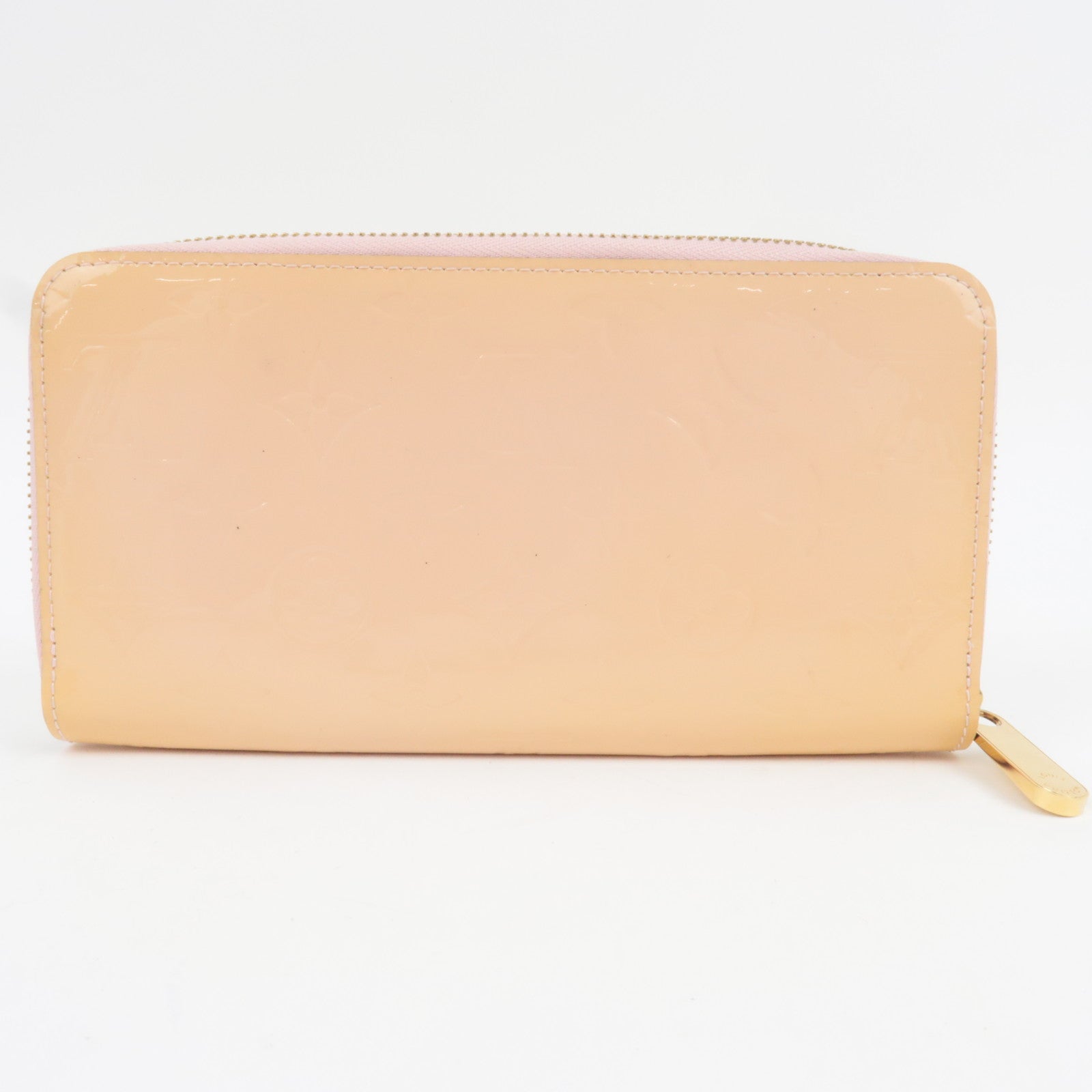 Louis Vuitton Monogram Vernis Zippy Long Wallet Rose Angelique M90076 CA2125