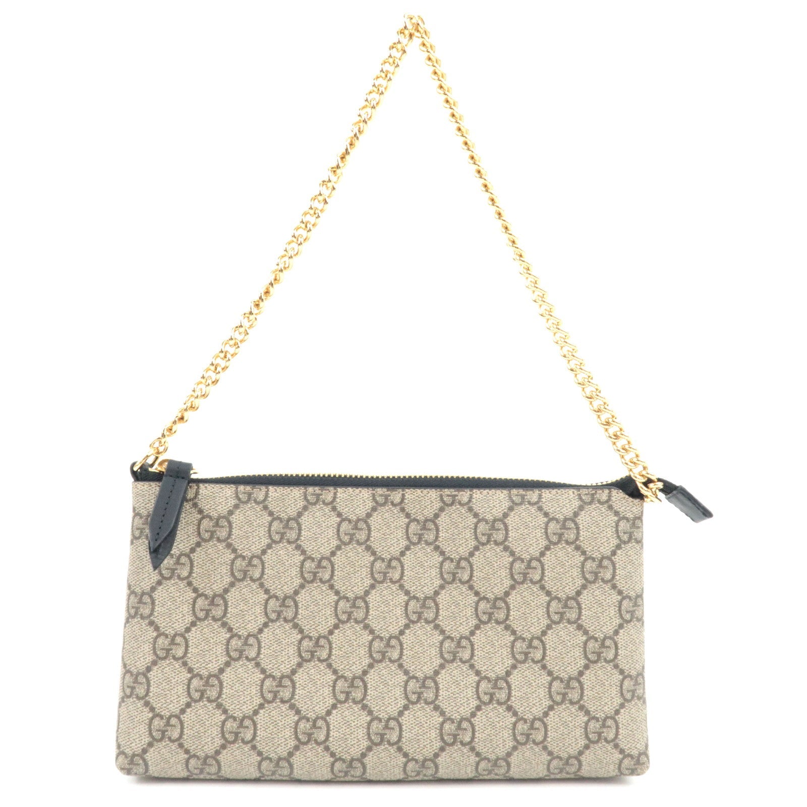 GUCCI GG Supreme Chain Wallet Bag WOC Beige 428449 *Box. Dust bag  79728