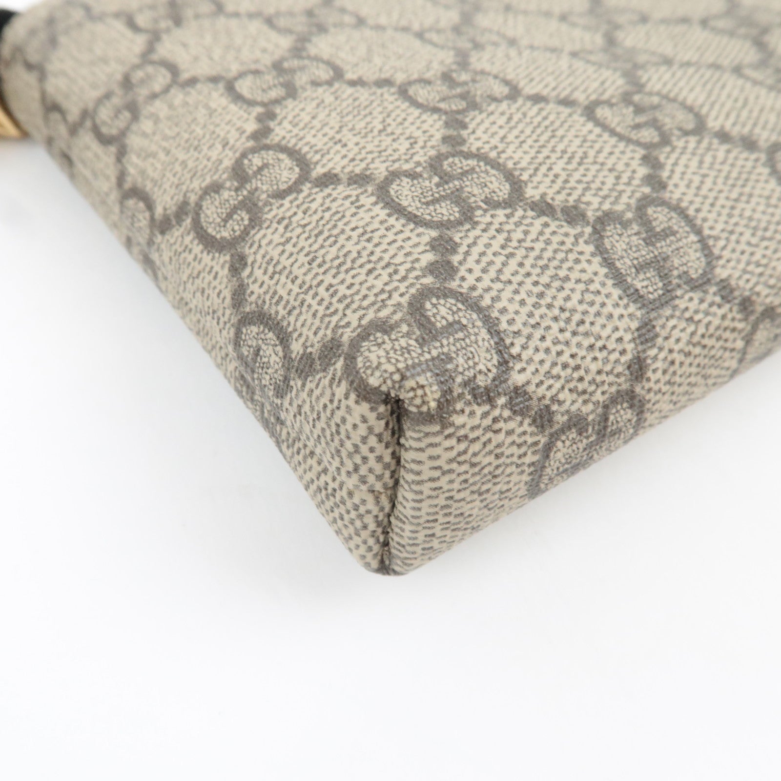 GUCCI GG Supreme Chain Wallet Bag WOC Beige 428449 *Box. Dust bag