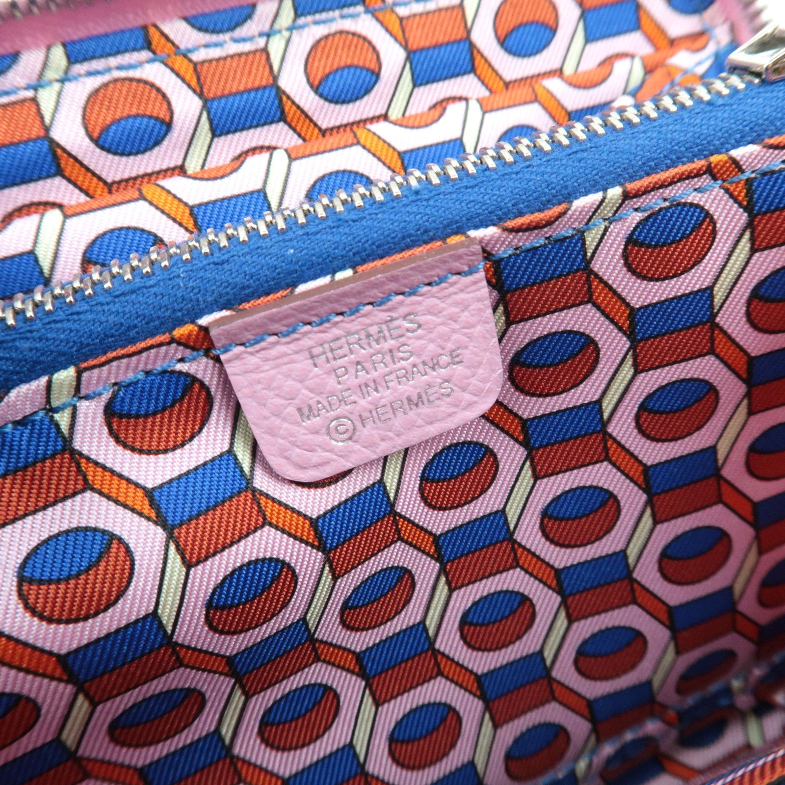 HERMES Azap Silkin Compact Wallet Veau Epsom Pink Z STAMP (2021) *Box