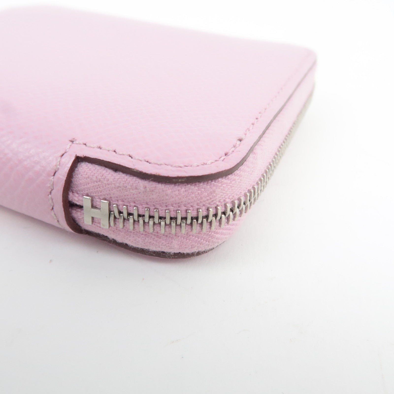 HERMES Azap Silkin Compact Wallet Veau Epsom Pink Z STAMP (2021) *Box