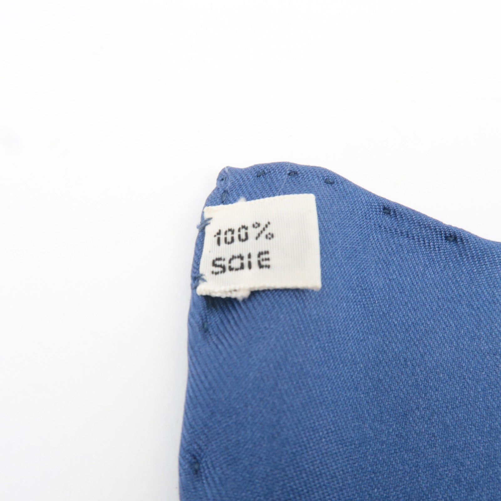 HERMES Carre 90 Scarf Horse Print Silk 100% Blue Camails