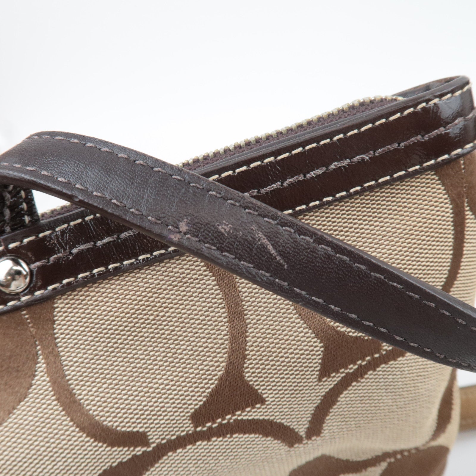 COACH Set of 3 Shoulder Bag Tote Bag Canvas Leather Black Beige Brown