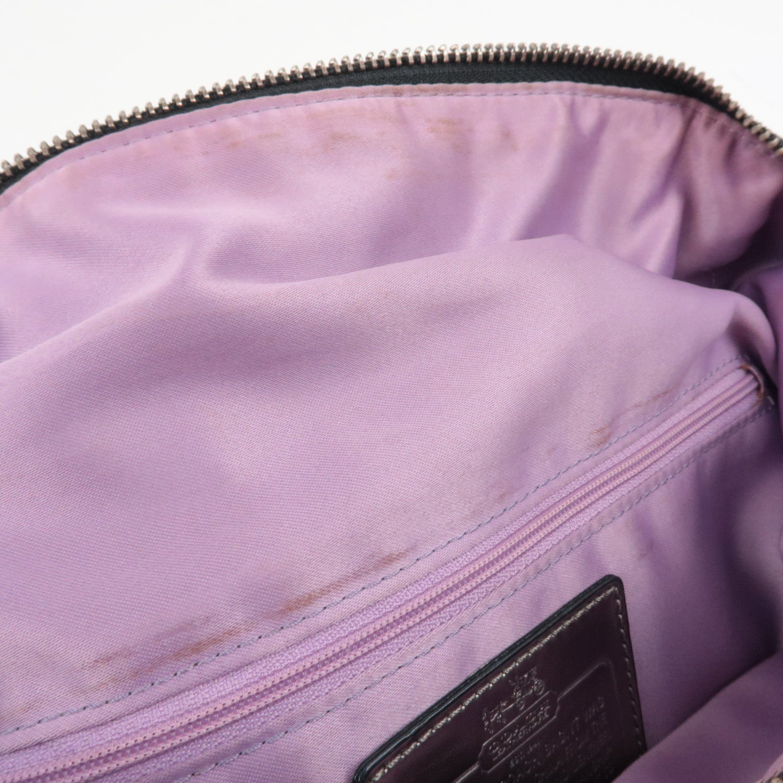 COACH Set of 3 Shoulder Bag Tote Bag Canvas Leather Black Beige Brown