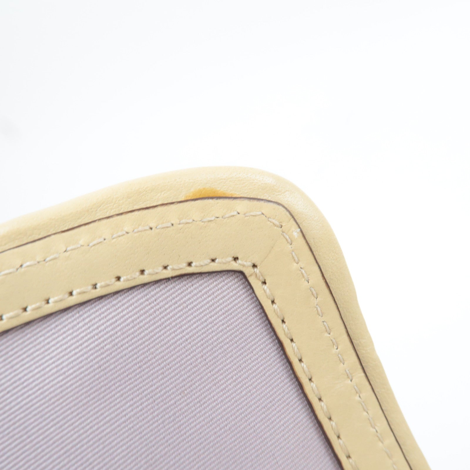 COACH Set of 2 Shoulder Bag Canvas Leather Beige Brown