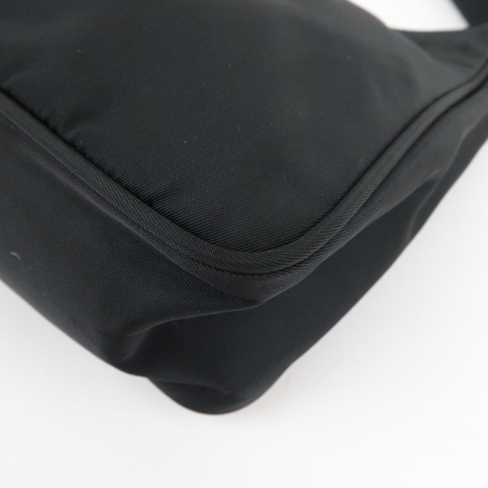 PRADA Handbag Nylon Black MV519 *G card