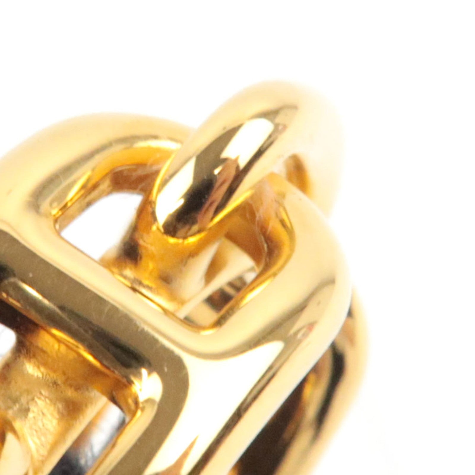 HERMES Chaine D'Ancre Scarf Ring Metal Gold