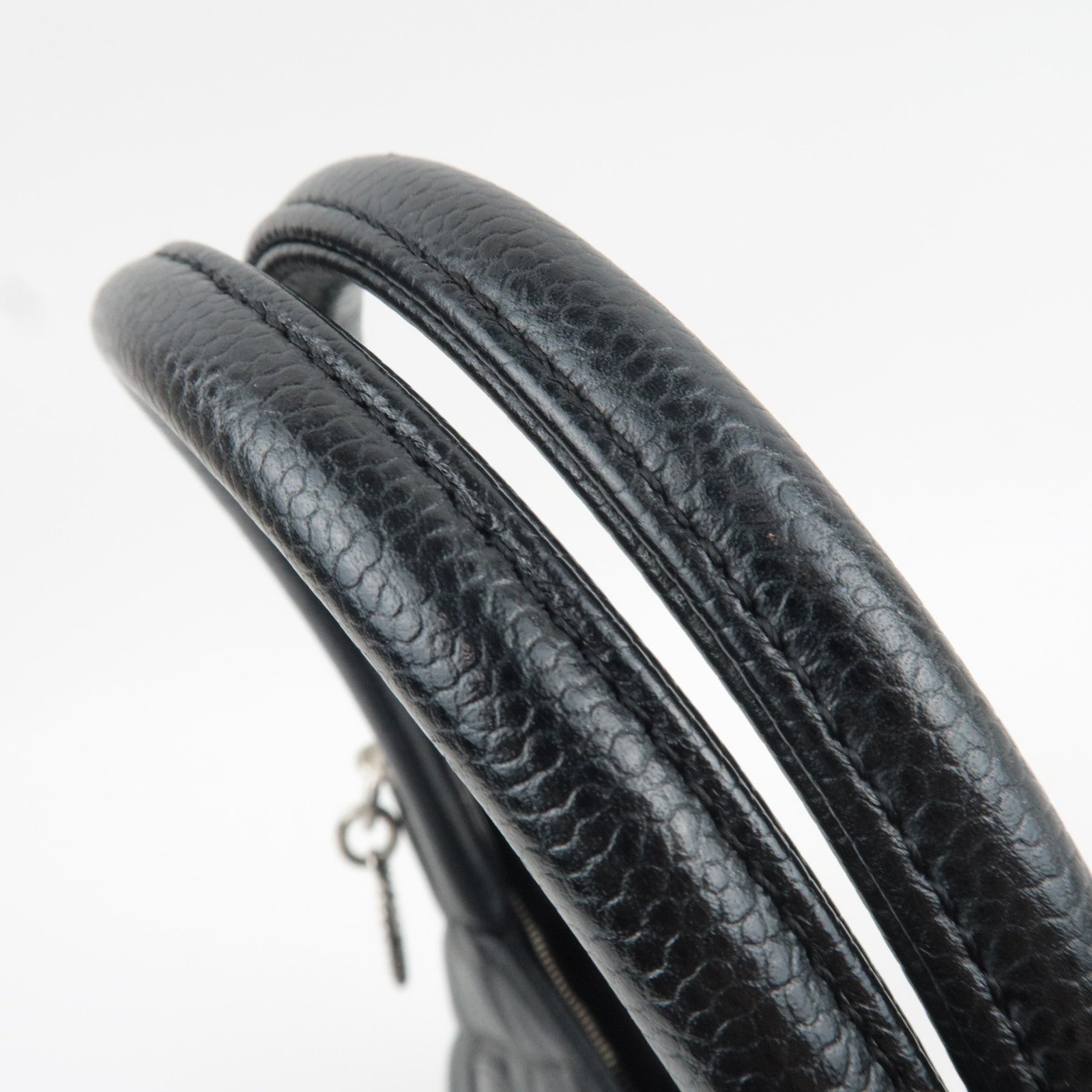 CHANEL Medallion Tote Bag Caviar Skin Black Silver HDW A01804 6704796