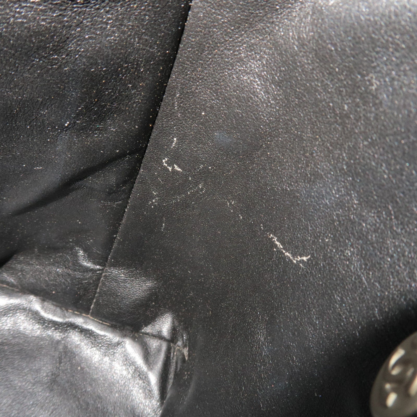 CHANEL Medallion Tote Bag Caviar Skin Black Silver HDW A01804 6704796