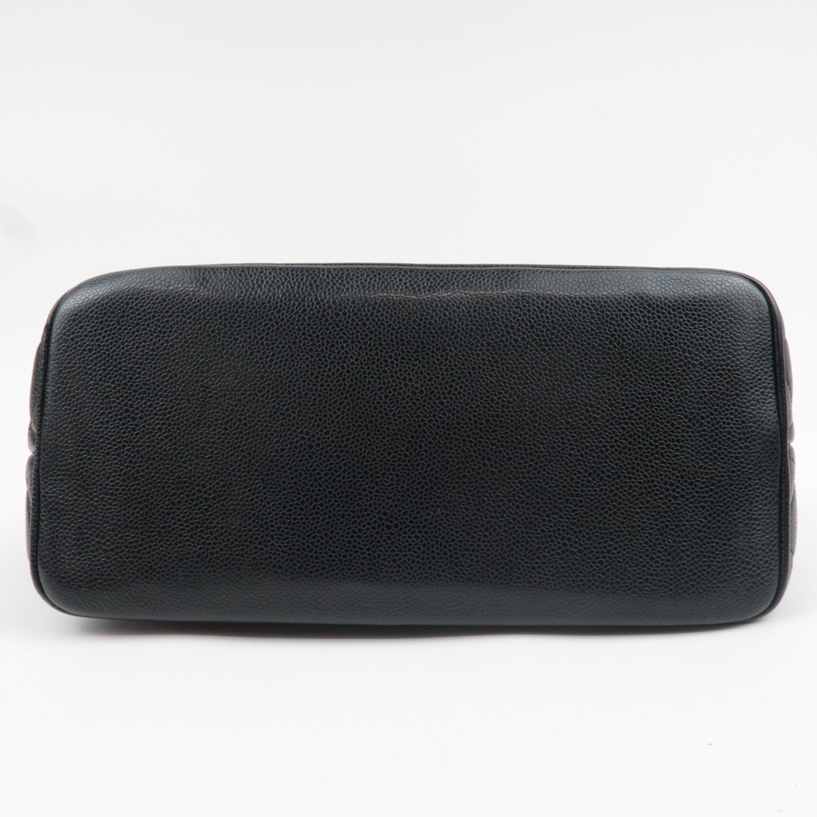 CHANEL Medallion Tote Bag Caviar Skin Black Silver HDW A01804 6704796