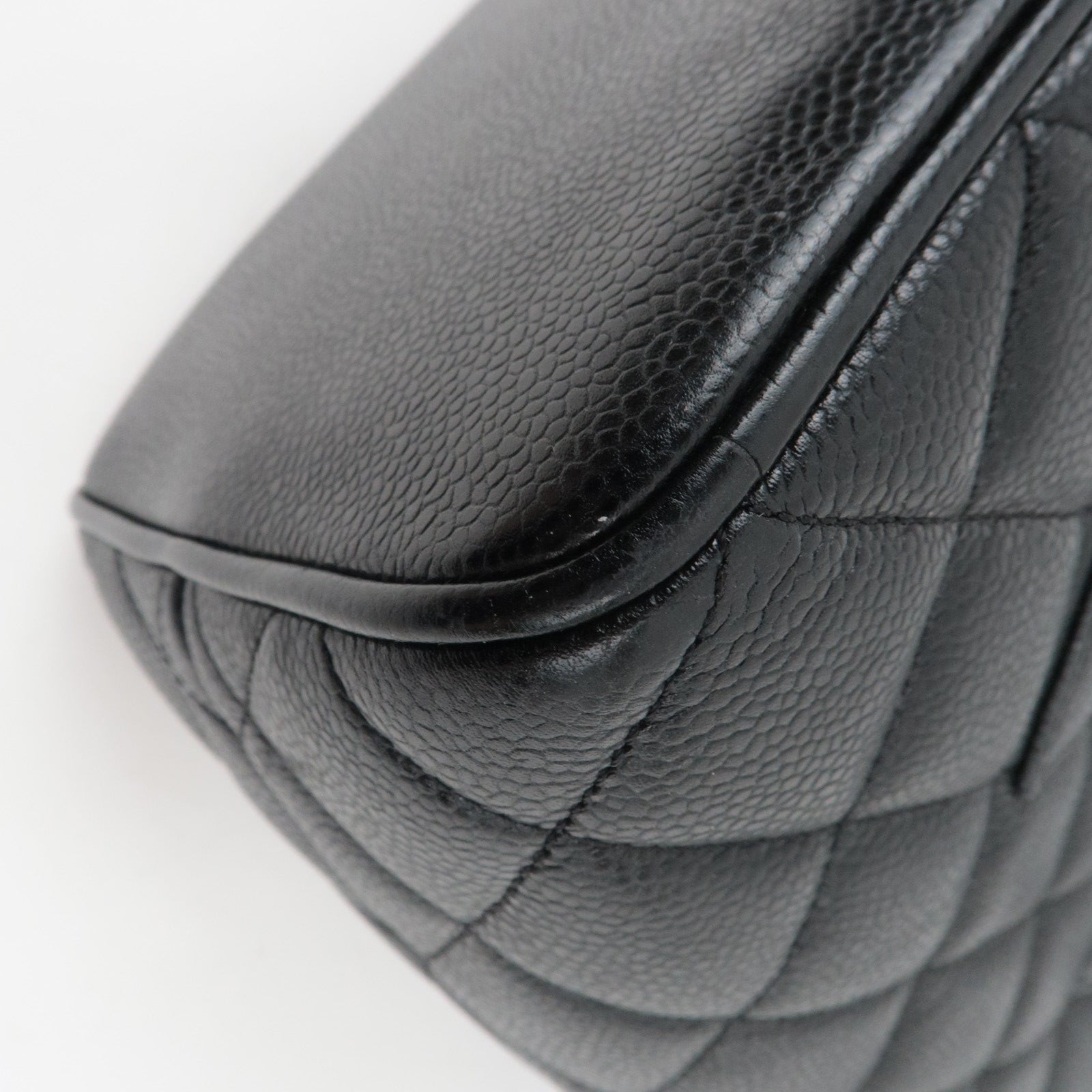 CHANEL Medallion Tote Bag Caviar Skin Black Silver HDW A01804 6704796