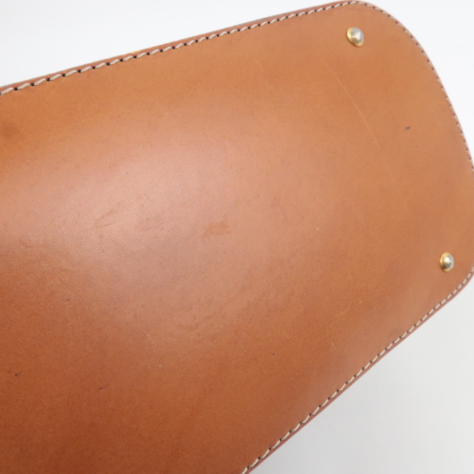 CELINE Macadam 2Way Handbag PVC Leather Brown *Strap