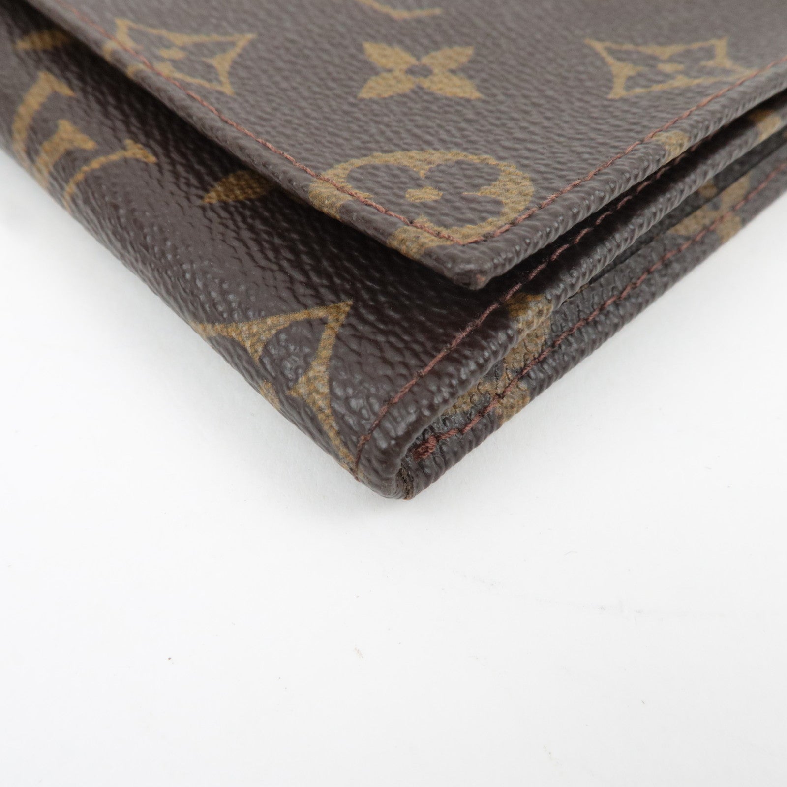 Louis Vuitton Monogram Bifold Long Bill Wallet 864RA