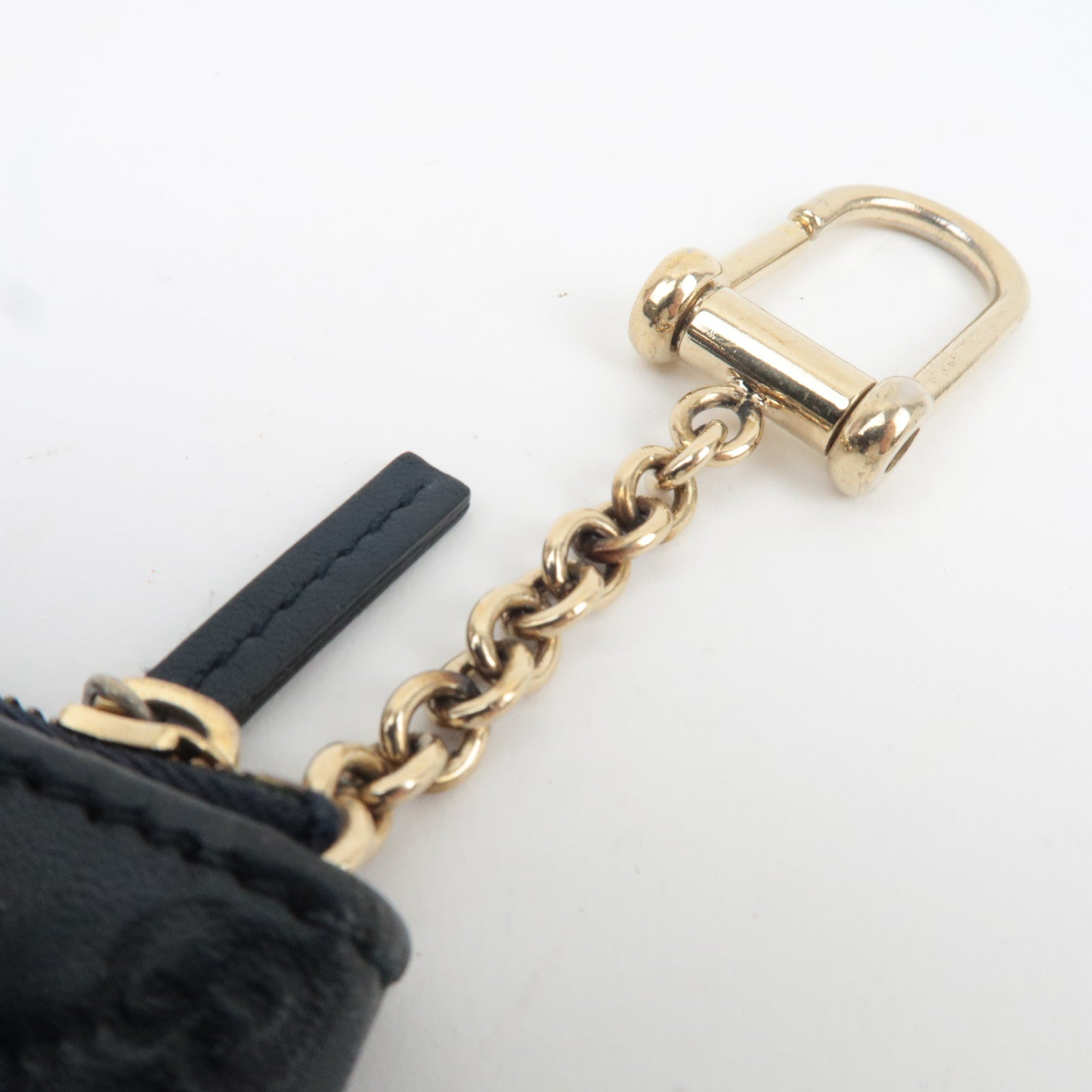 GUCCI Micro Guccissima Coin Case Leather Black 233183