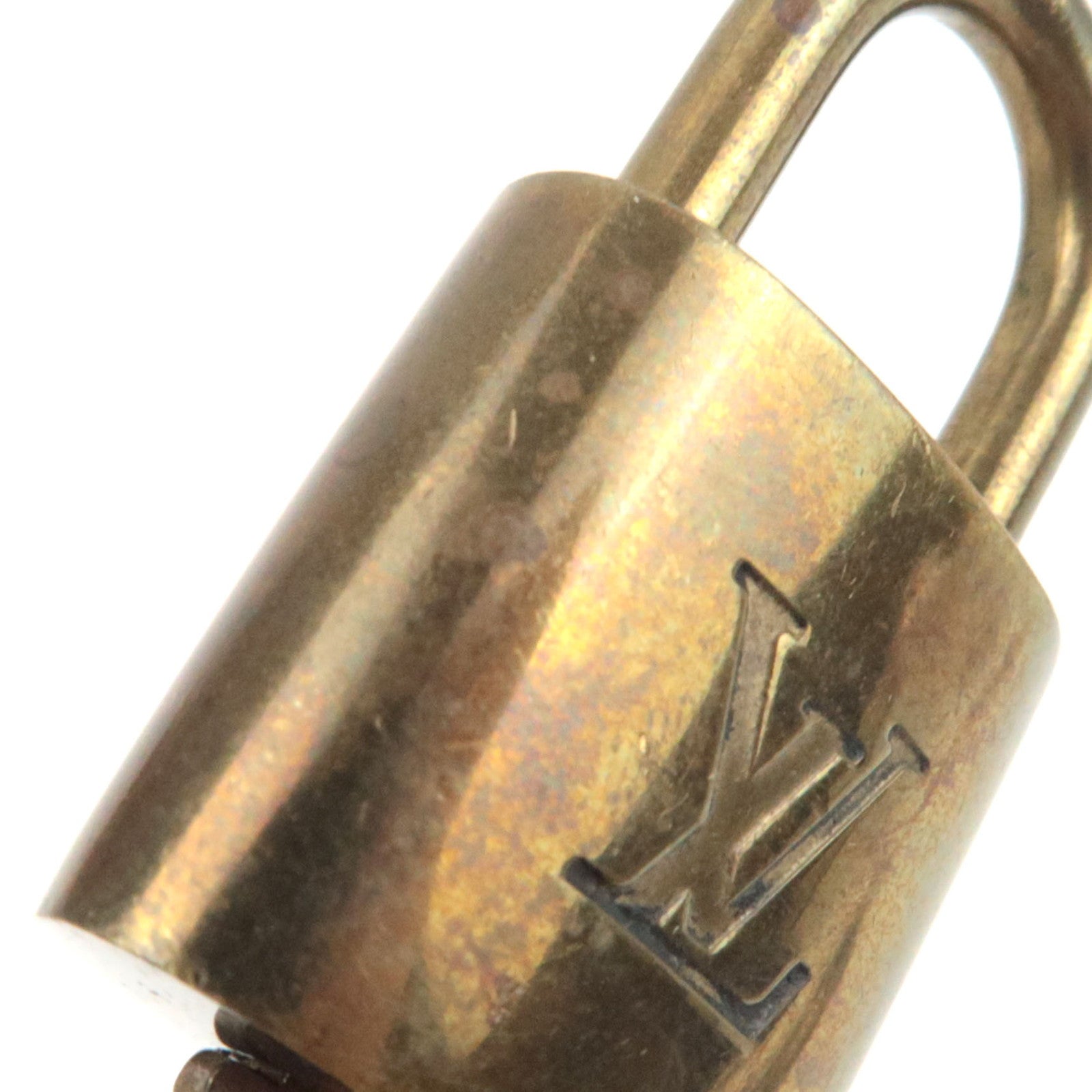 Louis Vuitton Set of 10 Key Locks Cadena Set Metal Gold Color