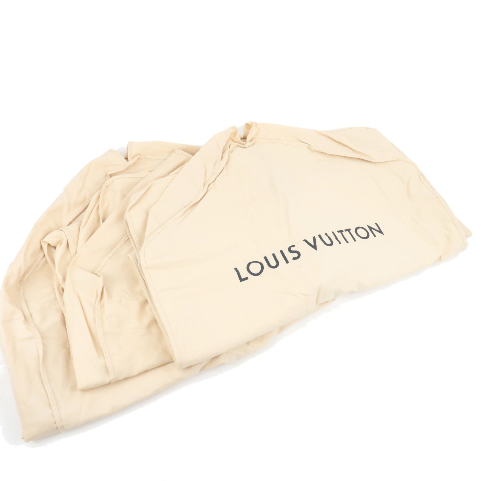 Louis Vuitton Set of 3 Garment Case Garment Cover Cotton Beige   80169