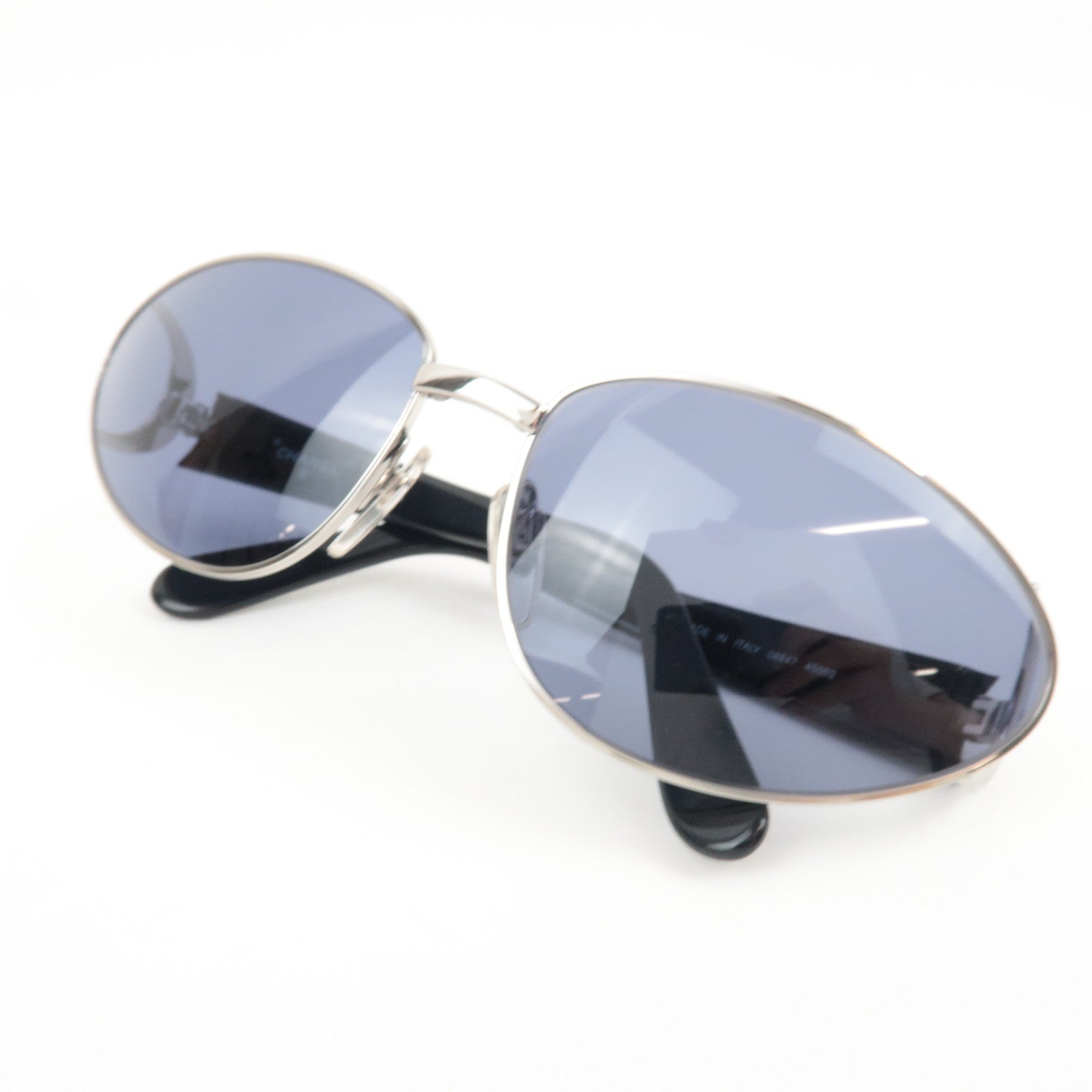 CHANEL Sunglasses 08847 45002 Metal Black *Case, Cloths