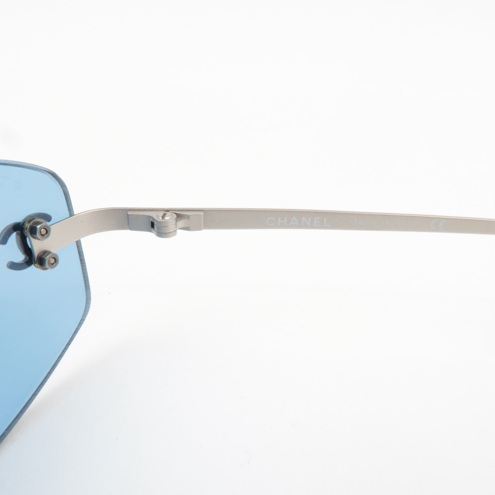 CHANEL Sunglasses 4002 c.103/72 54□19 130 Metal Blue *Box, Case, Cloths