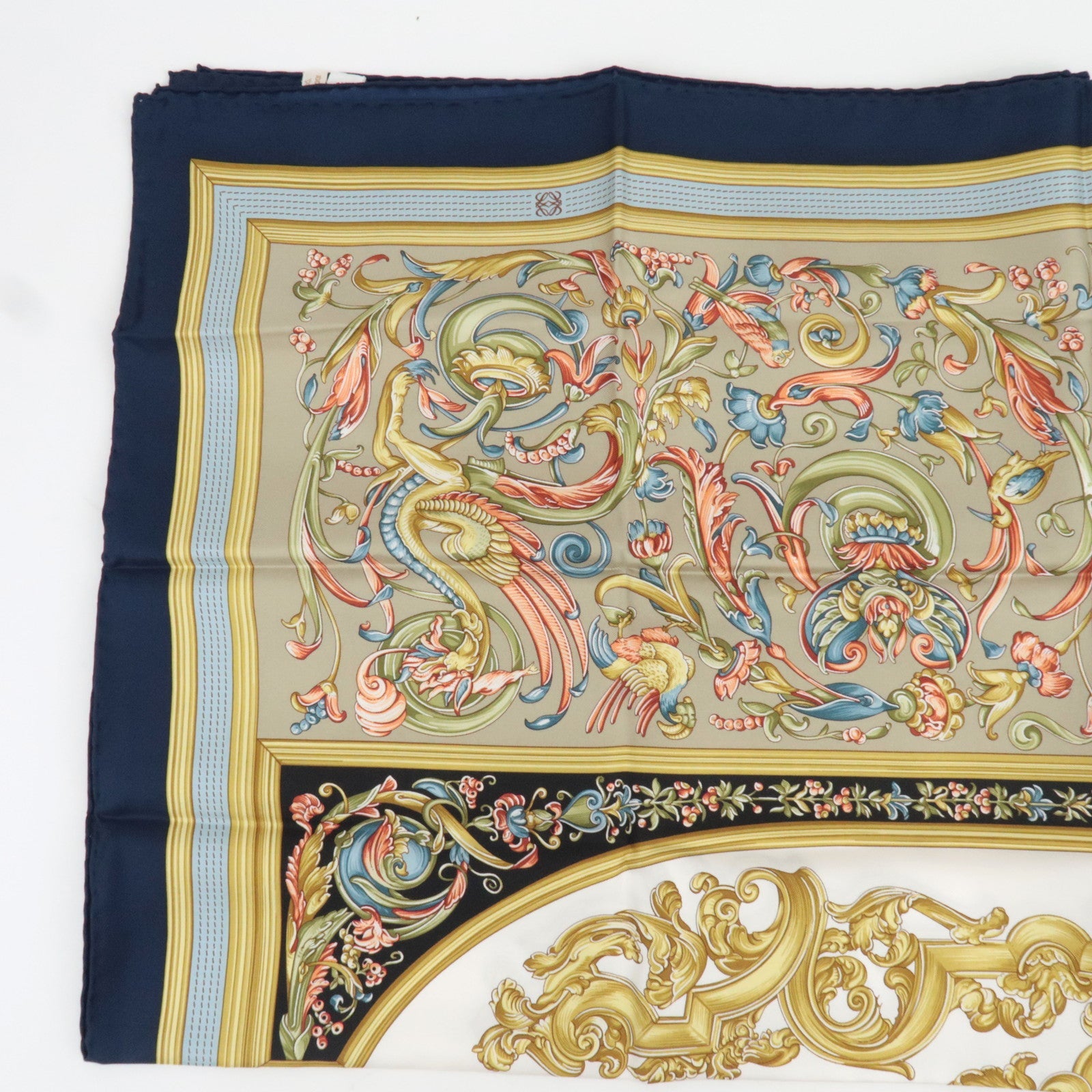 LOEWE Scarf ARTESONADO BARROCO 100% Silk Multicolor