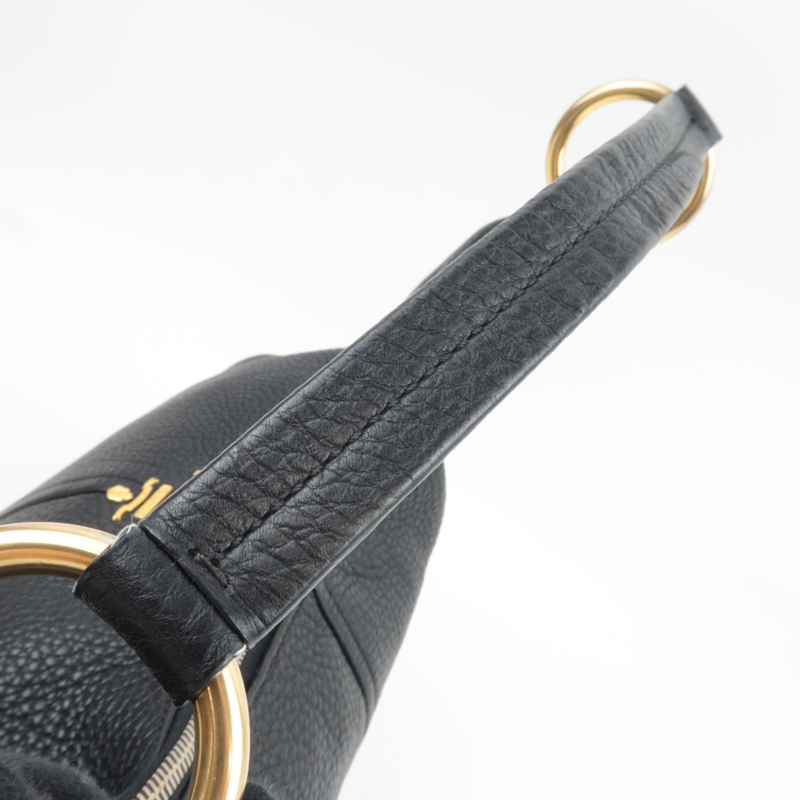 PRADA One Shoulder Bag Vitello Daino Leather Black BR4311 *Dust bag