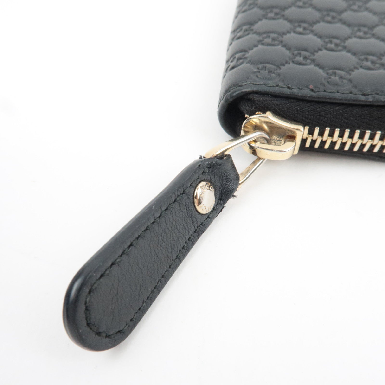 GUCCI Guccissima Coin Case Leather Black 449896 *Box, Dust bag