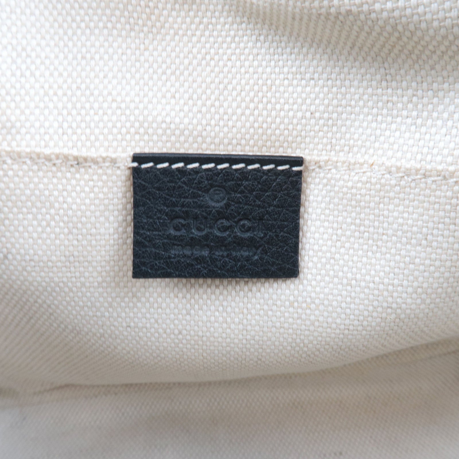 GUCCI Soho Interlocking G Disco Shoulder Bag Leather Black 308364