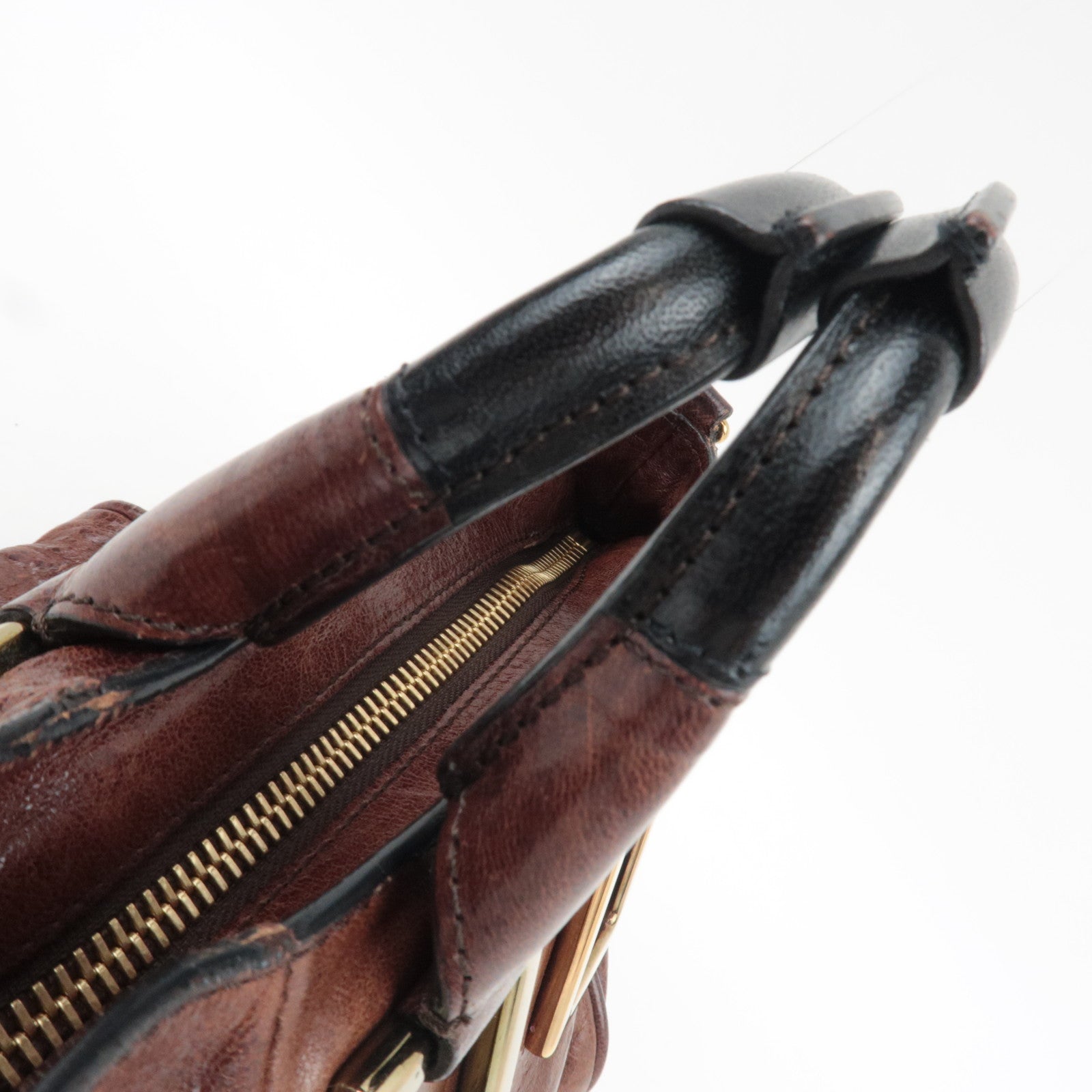 Chloe Ethel 2Way Shoulder Bag Leather Brown *Strap