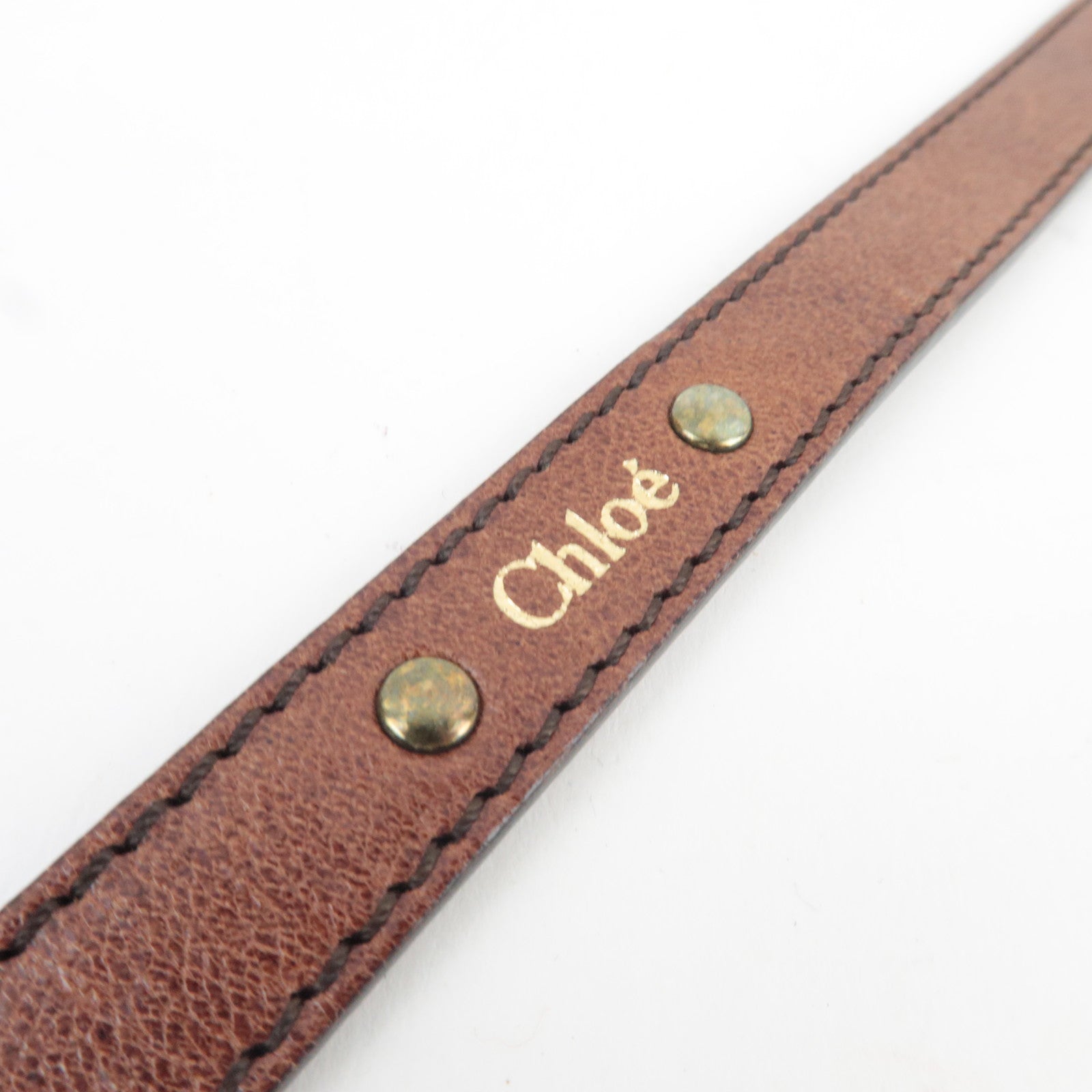 Chloe Ethel 2Way Shoulder Bag Leather Brown *Strap