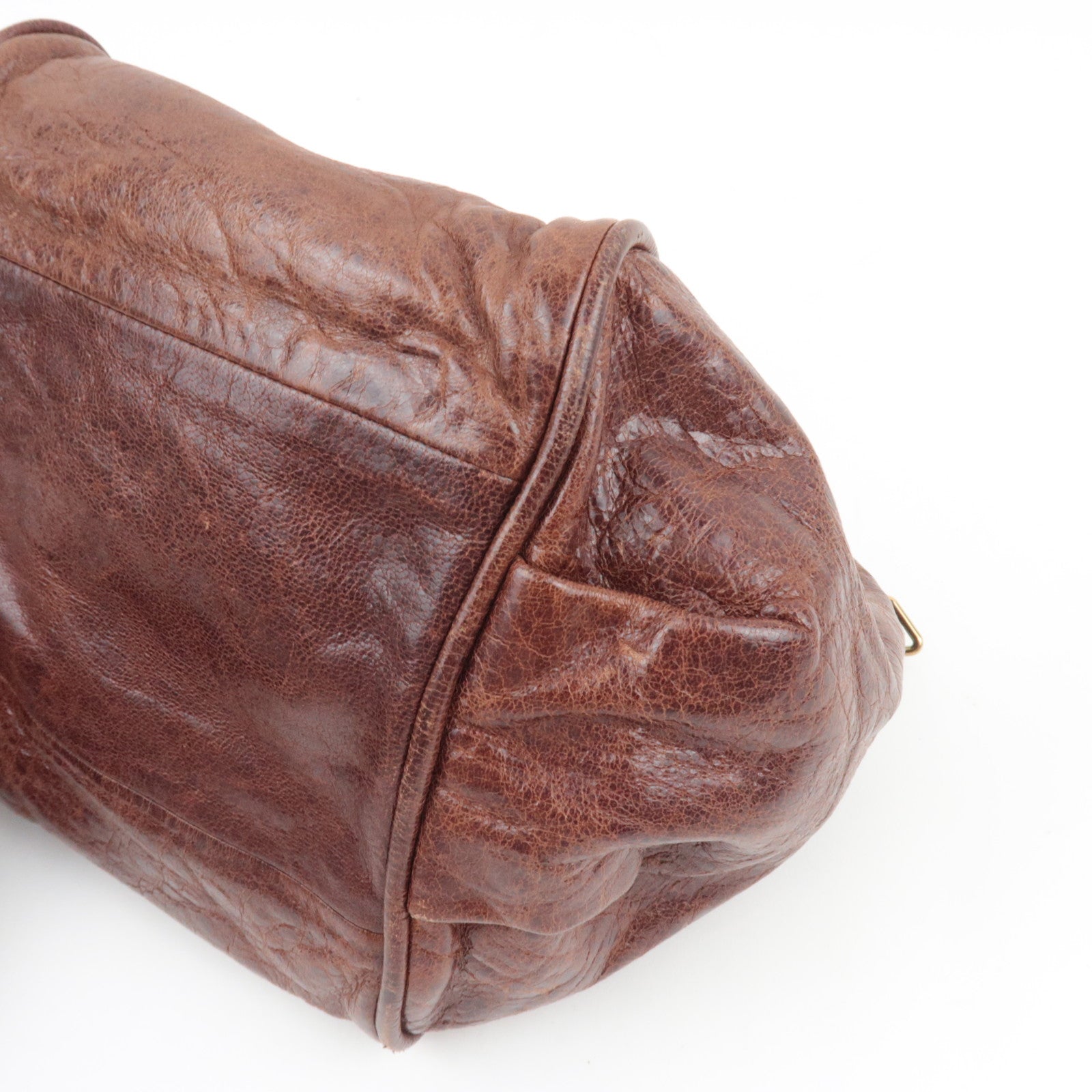 Chloe Ethel 2Way Shoulder Bag Leather Brown *Strap