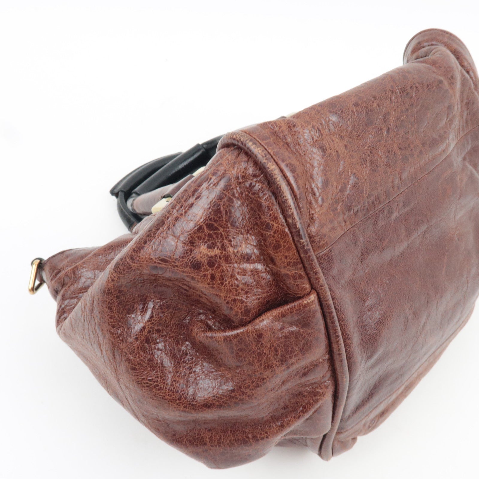 Chloe Ethel 2Way Shoulder Bag Leather Brown *Strap