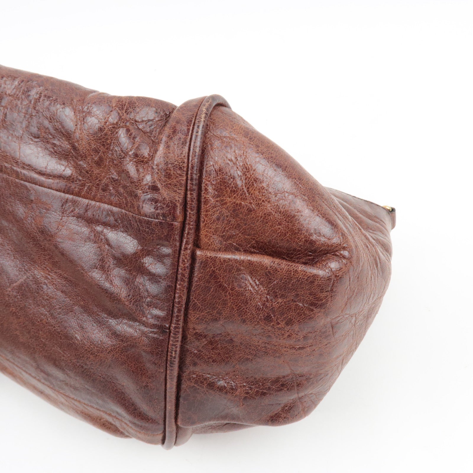 Chloe Ethel 2Way Shoulder Bag Leather Brown *Strap