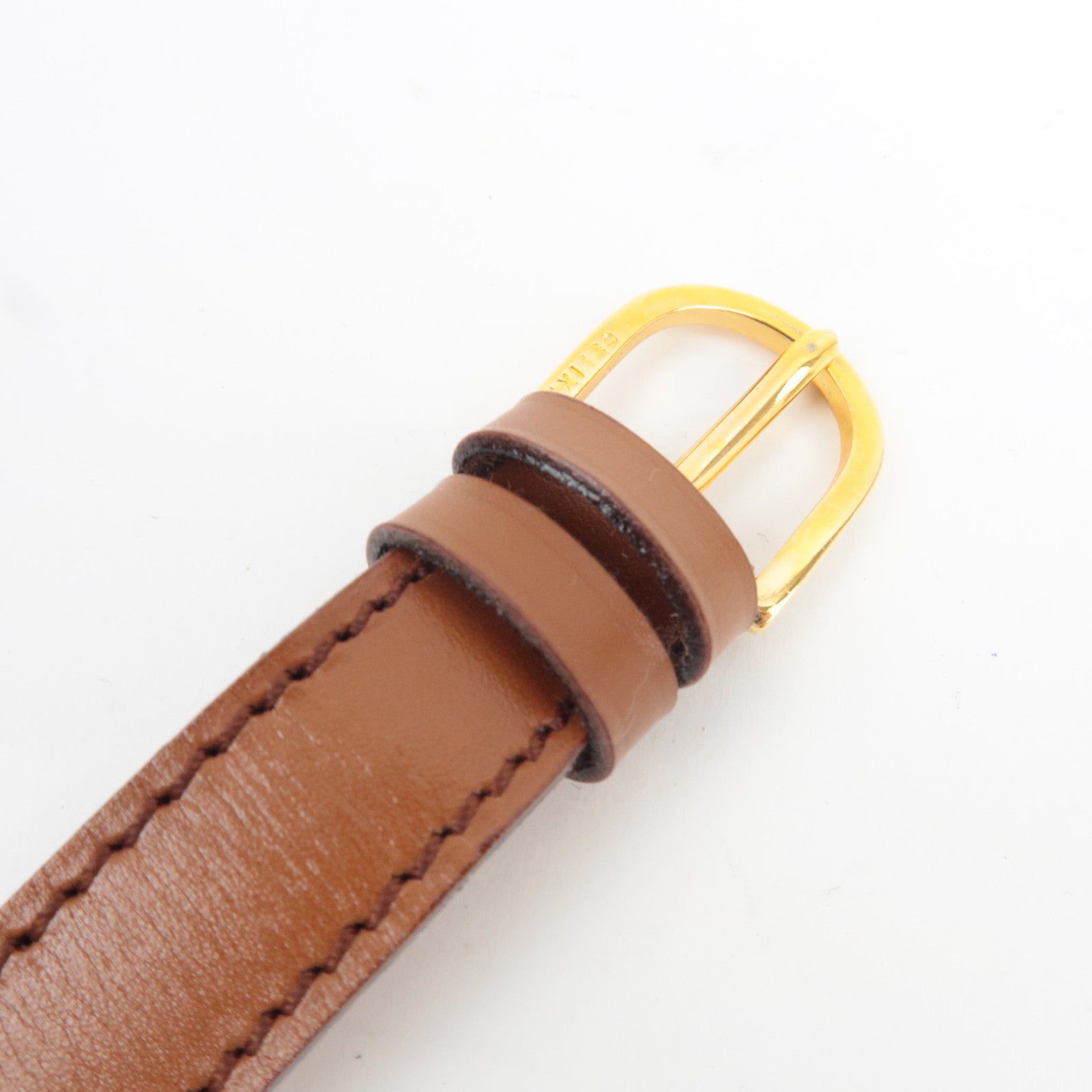 CELINE 2Way Handbag Leather Brown *Strap