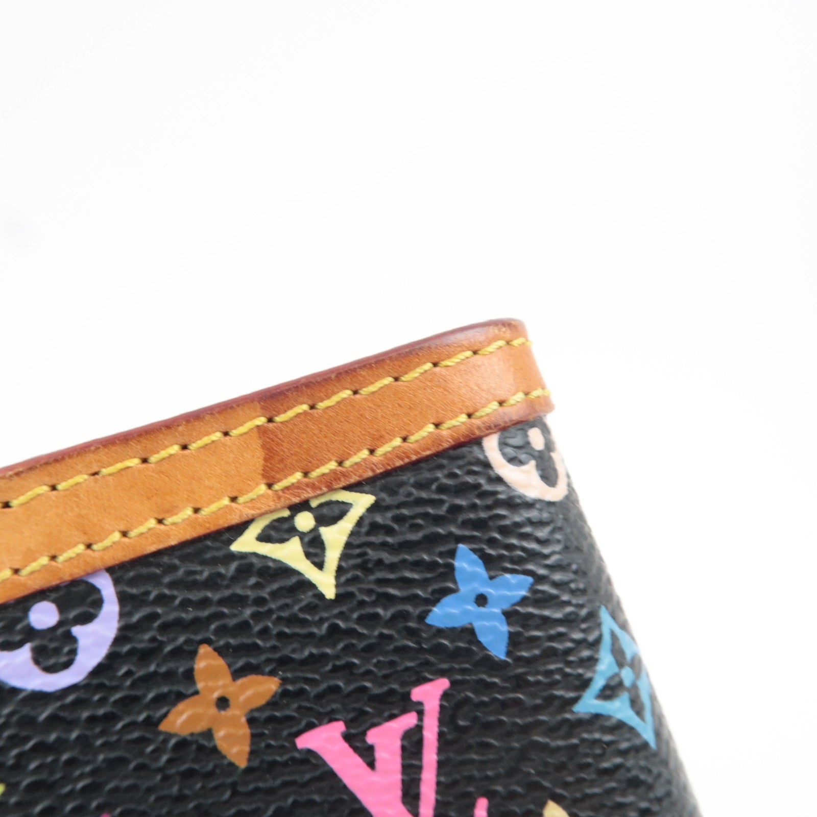 Louis Vuitton Monogram Multicolore Agenda PM Planner Cover Noir R20895 CA1003 *Scale