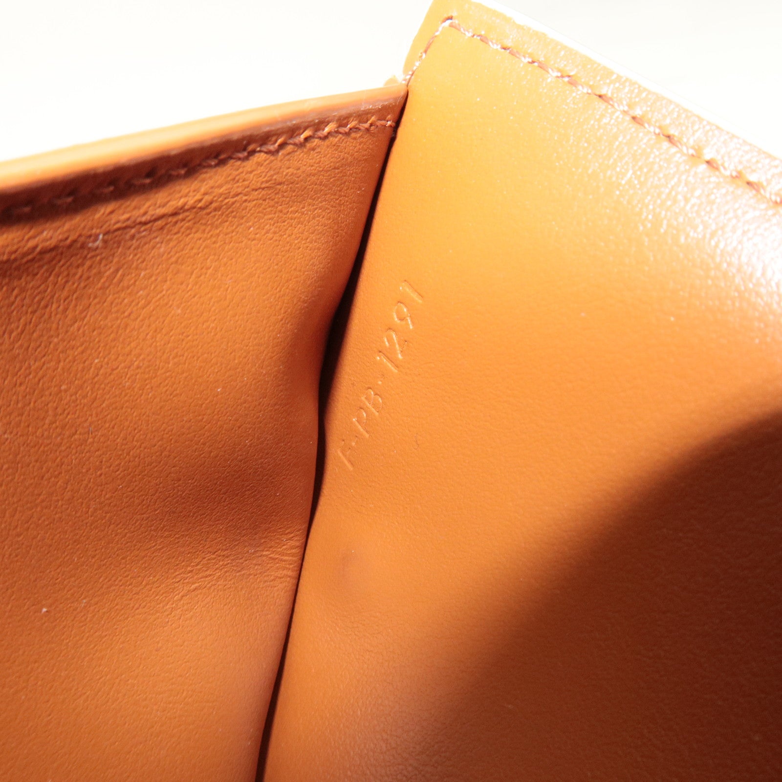 CELINE Triomphe Bifold Wallet PVC Leather Ivory Brown