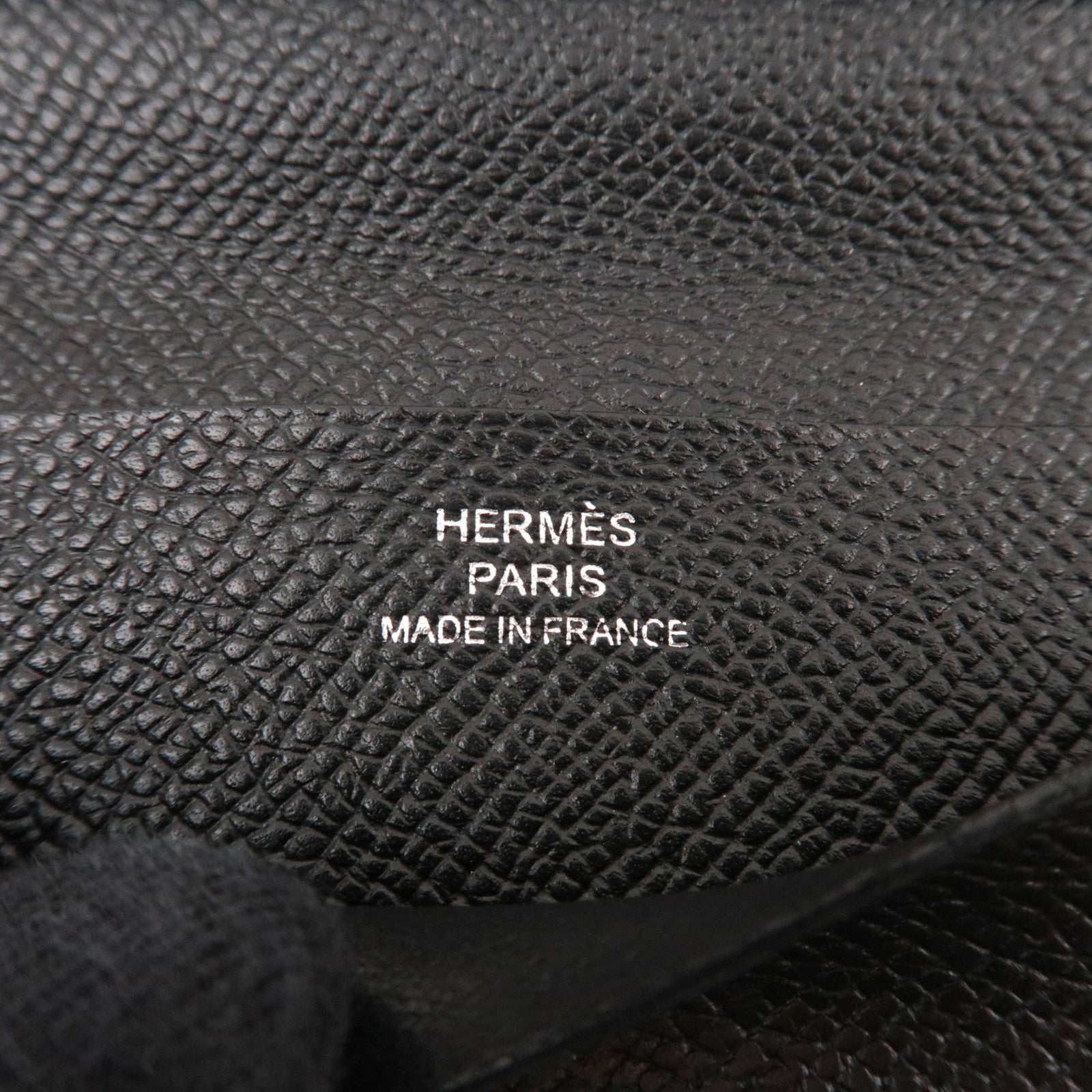 HERMES MC2 Fleming Long Wallet B Stamp (2023) Veau Epsom Black