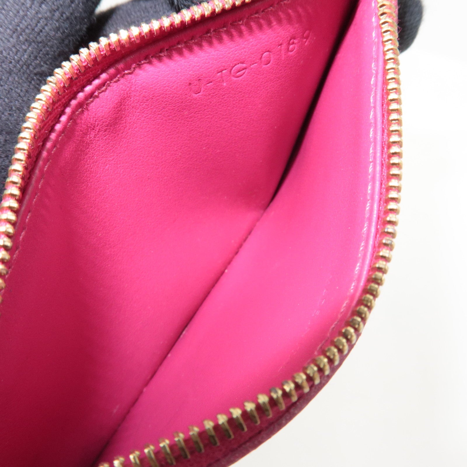 CELINE Fragment Case Card Case Leather Pink