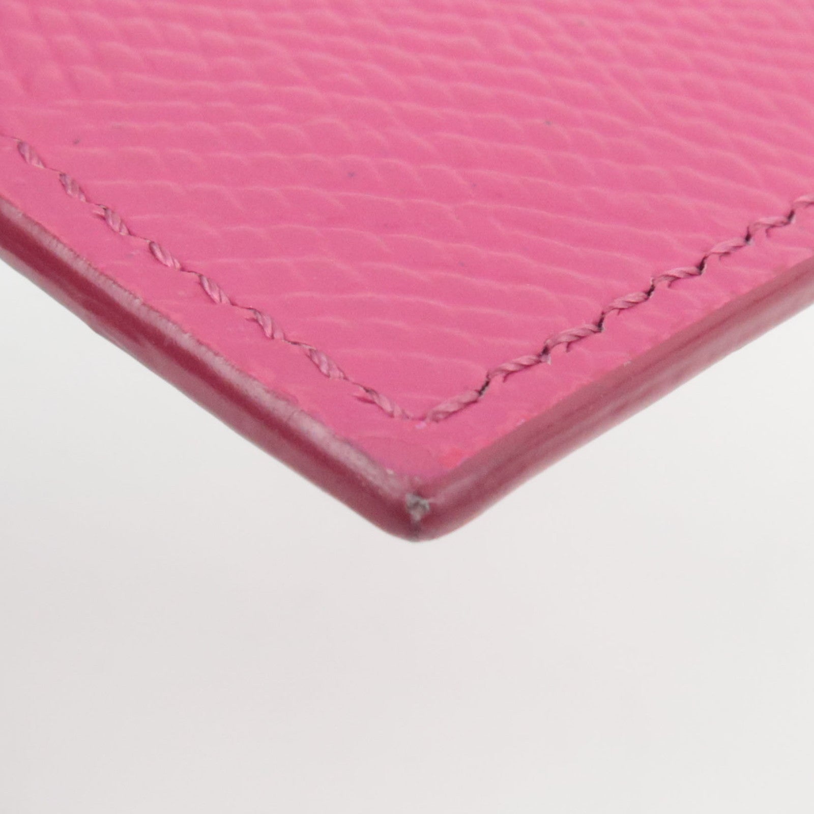 CELINE Fragment Case Card Case Leather Pink