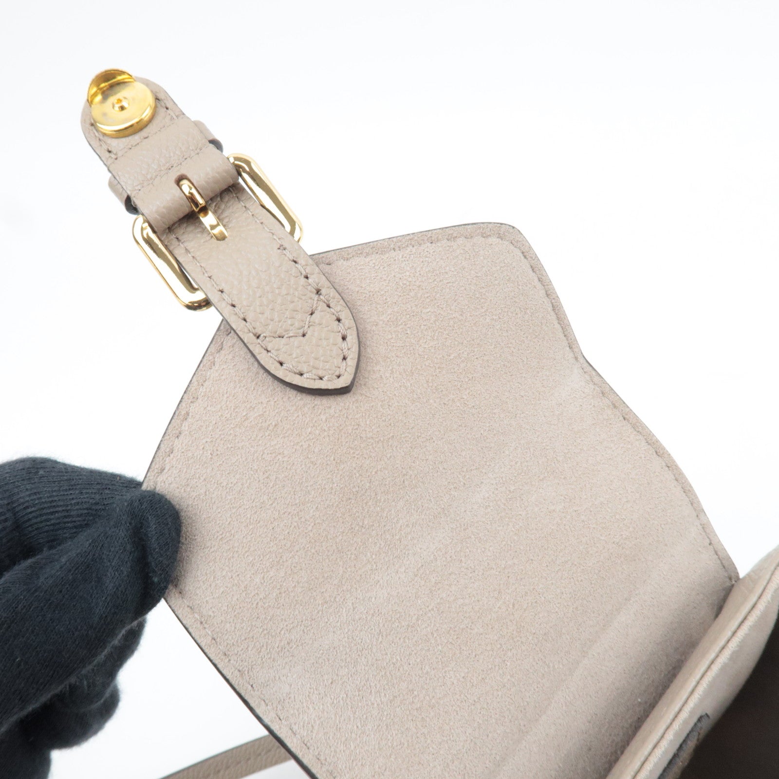 Louis Vuitton Bicolor Monogram Empreinte Tiny Backpack Tourterelle M80738 RFID *Box, Dust bag, Strap