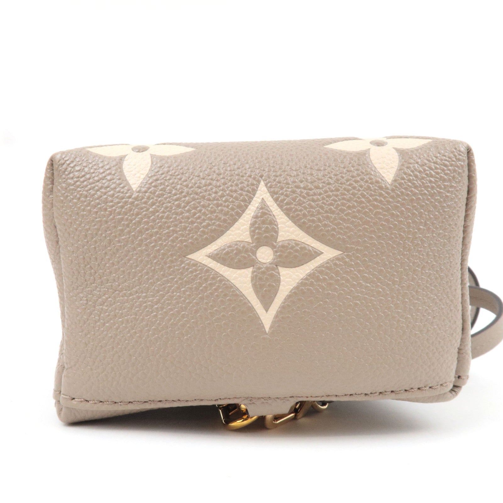 Louis Vuitton Bicolor Monogram Empreinte Tiny Backpack Tourterelle M80738 RFID *Box, Dust bag, Strap