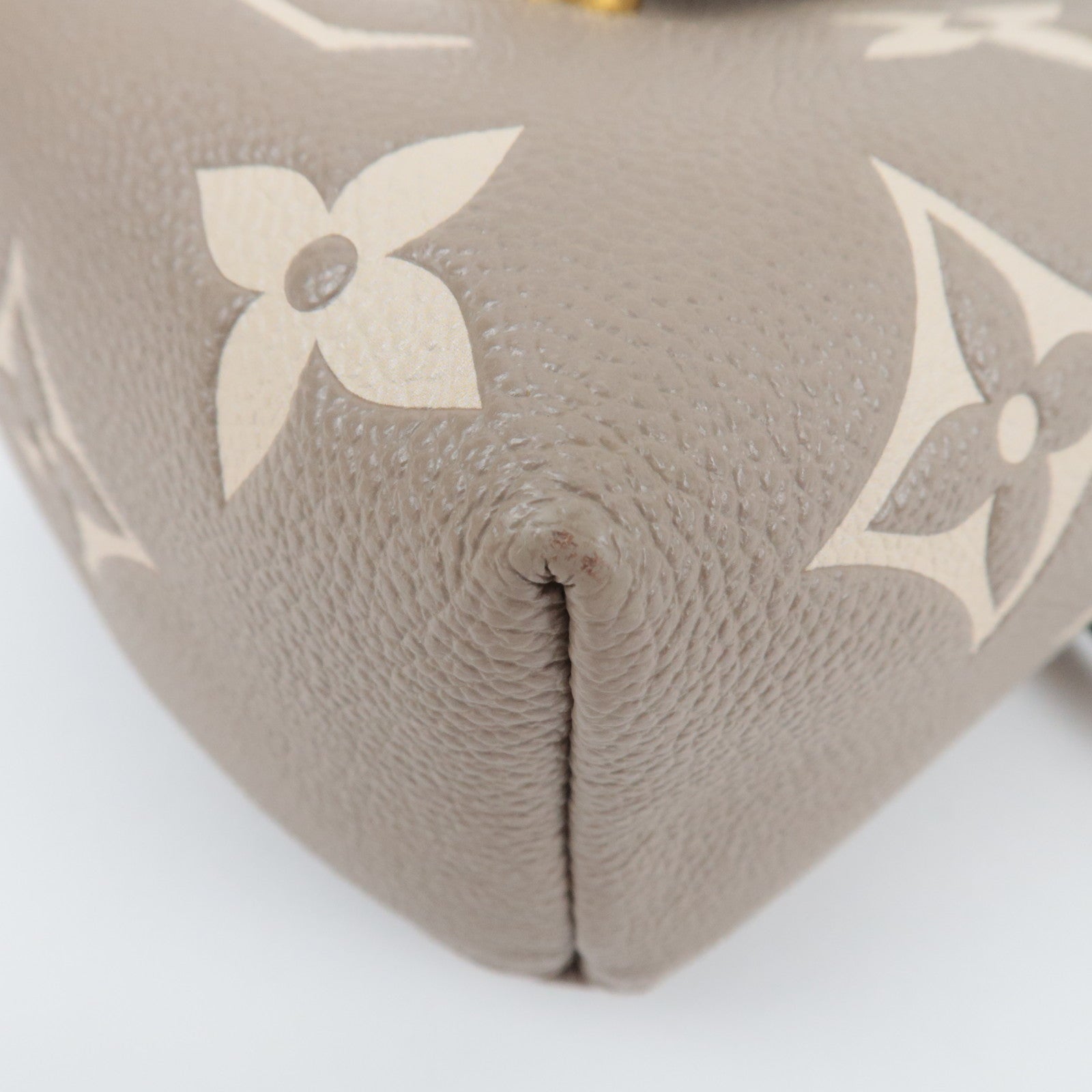 Louis Vuitton Bicolor Monogram Empreinte Tiny Backpack Tourterelle M80738 RFID *Box, Dust bag, Strap