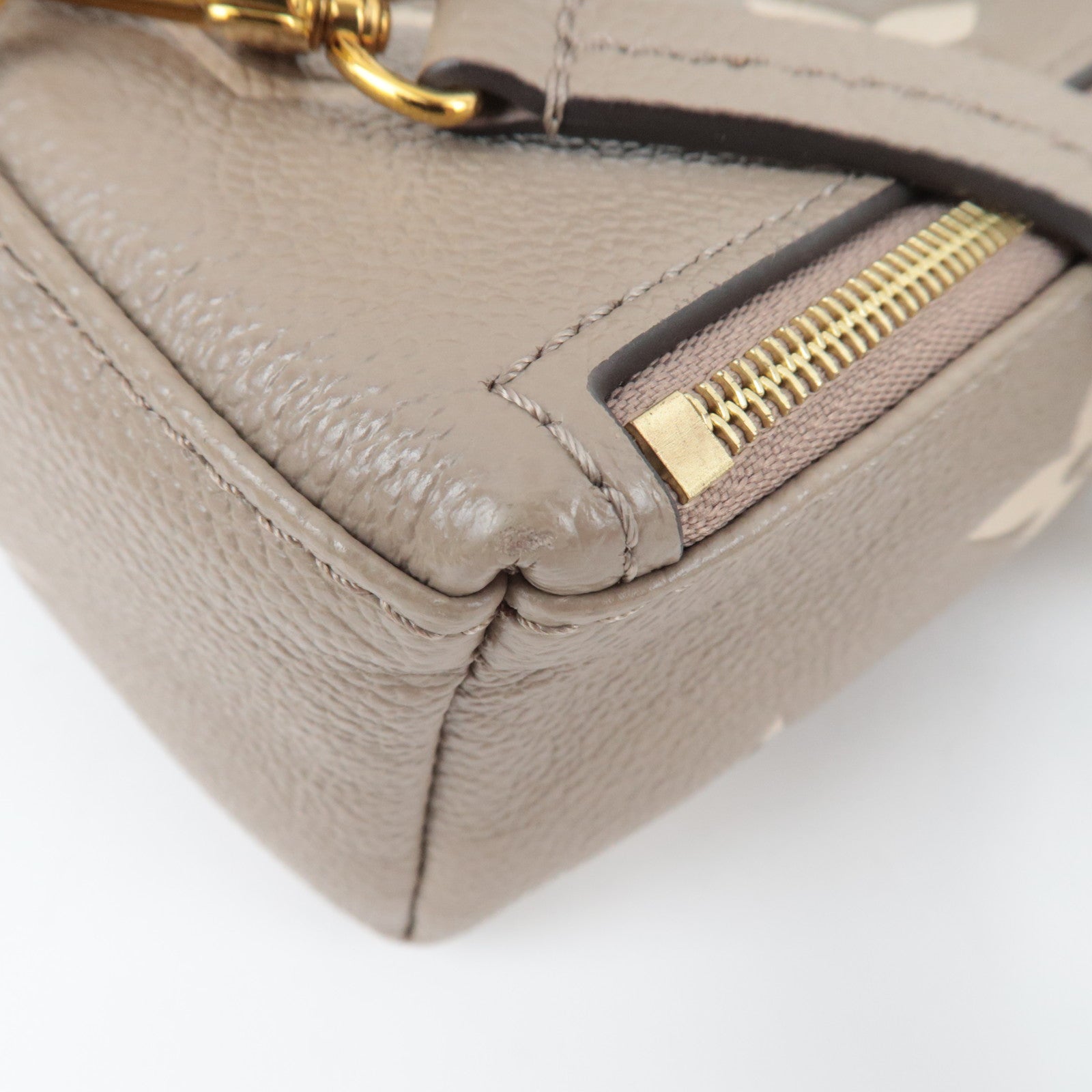 Louis Vuitton Bicolor Monogram Empreinte Tiny Backpack Tourterelle M80738 RFID *Box, Dust bag, Strap