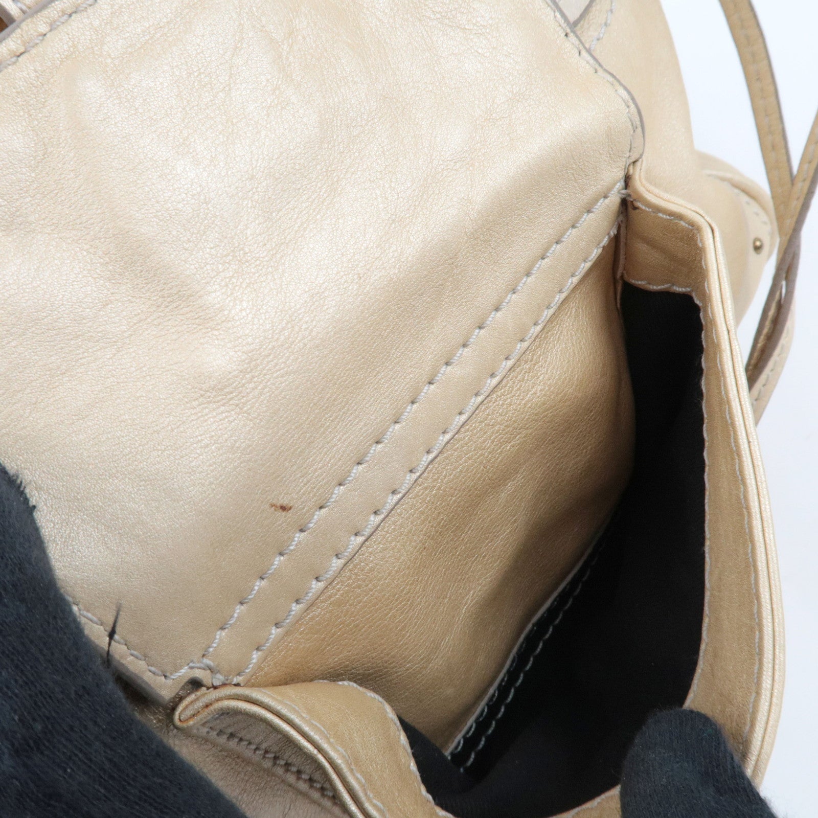 Chloe Paddington Handbag Leather Champagne Gold *Key Lock