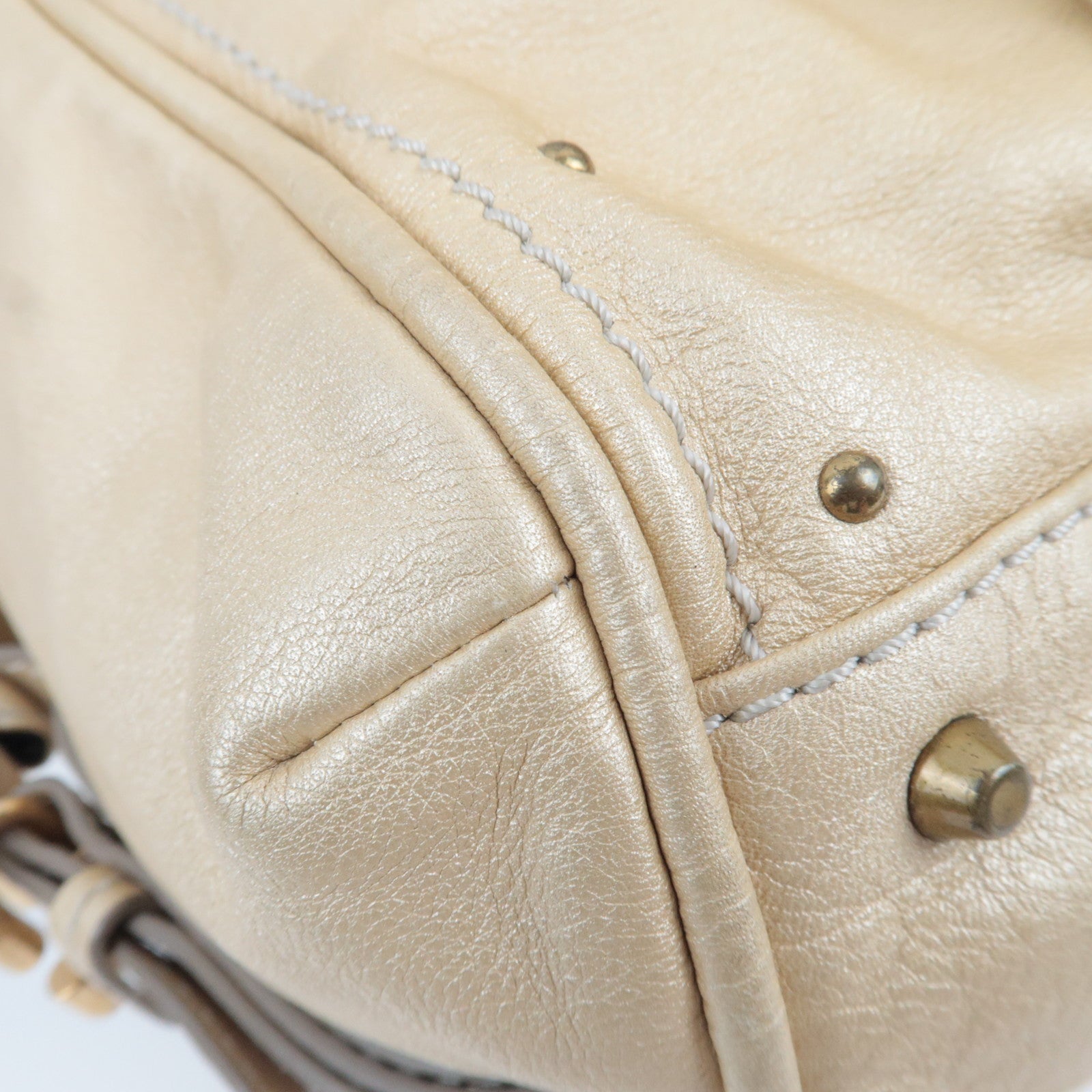 Chloe Paddington Handbag Leather Champagne Gold *Key Lock