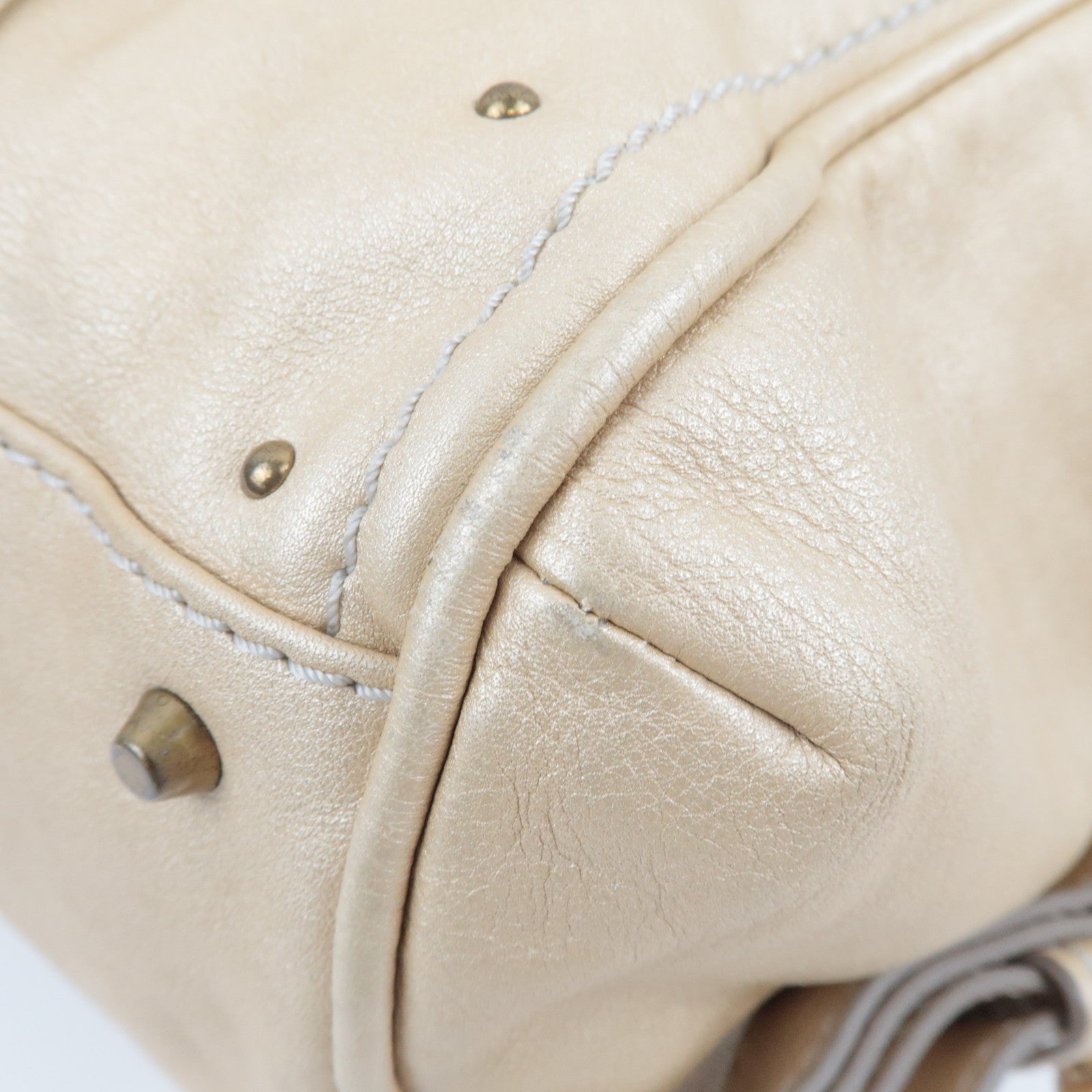 Chloe Paddington Handbag Leather Champagne Gold *Key Lock