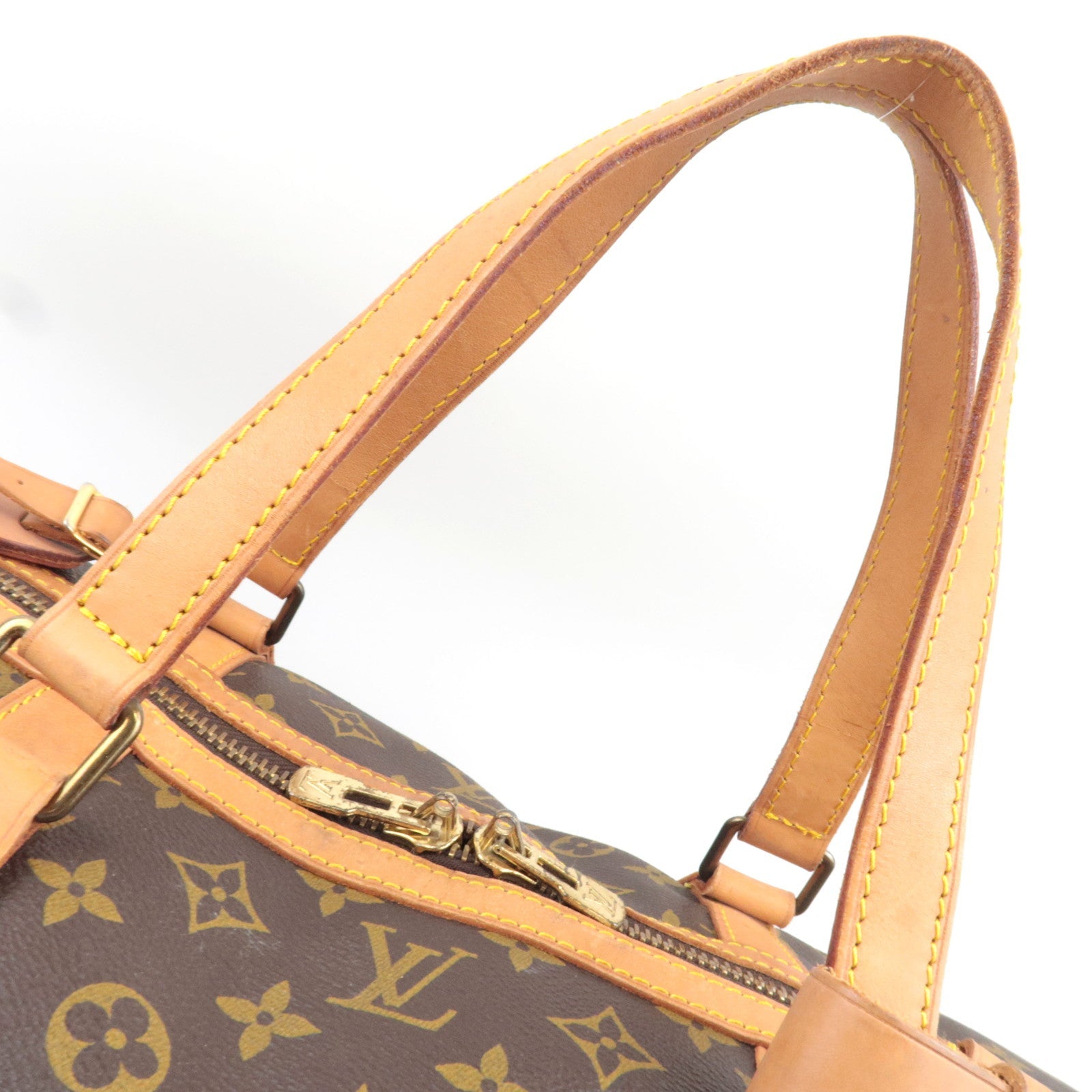 Louis Vuitton Monogram Sac Souple 55 Travel Bag M41622 81VI *Name tag, Poignet